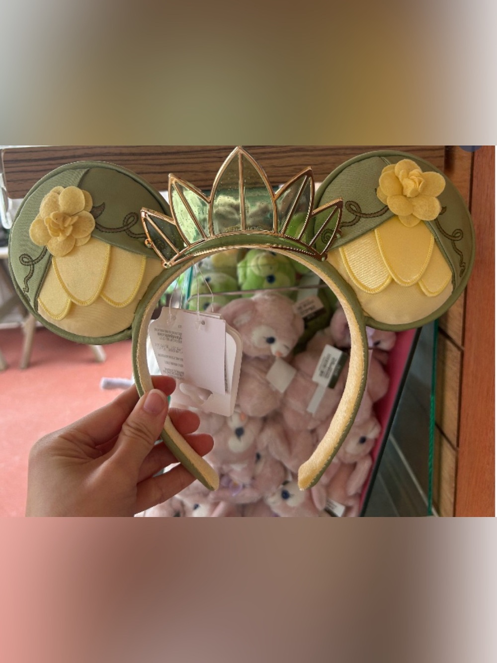Disney Green and Gold Tiana-Inspired Ear Headband